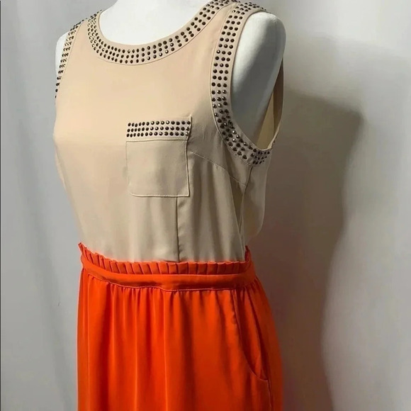 C. Luce Studded Pocket Dress Size Medium - Picture 3 of 12